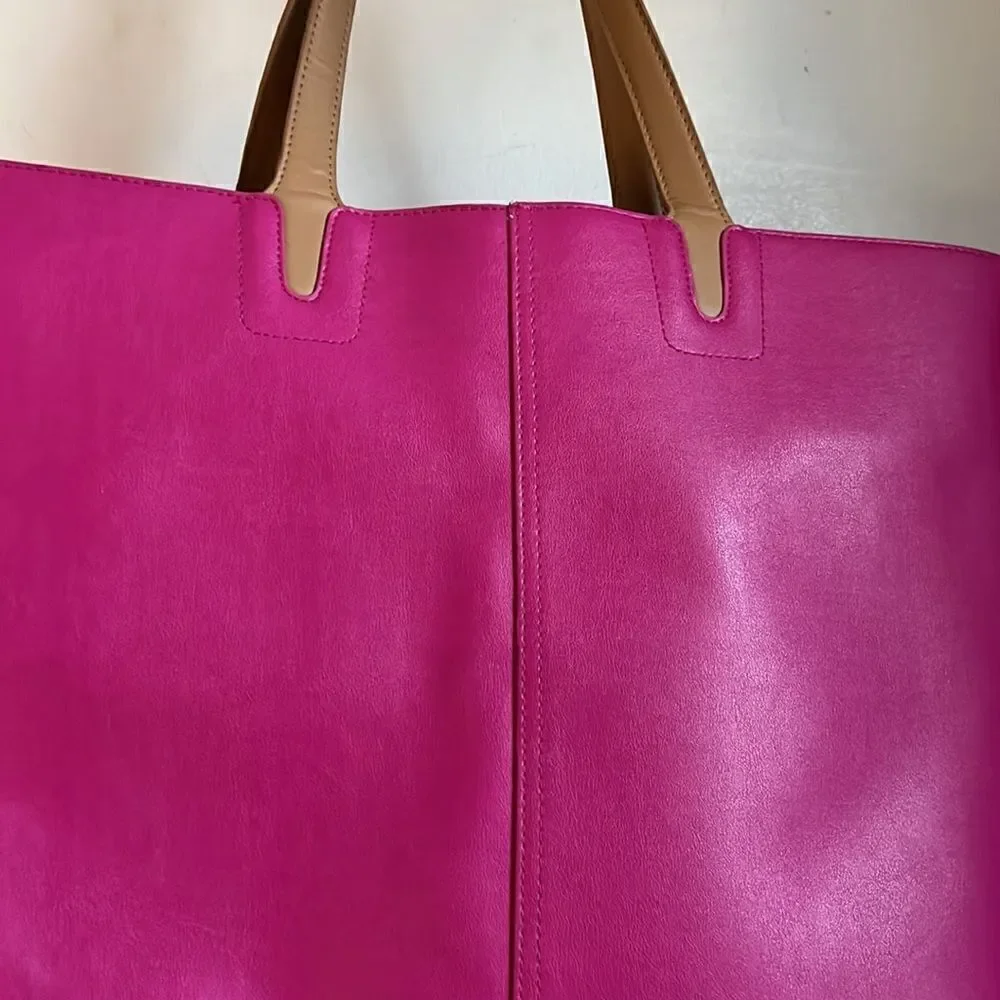 VICTORIA’S SECRET Barbie Pink Faux Leather Tote Bag